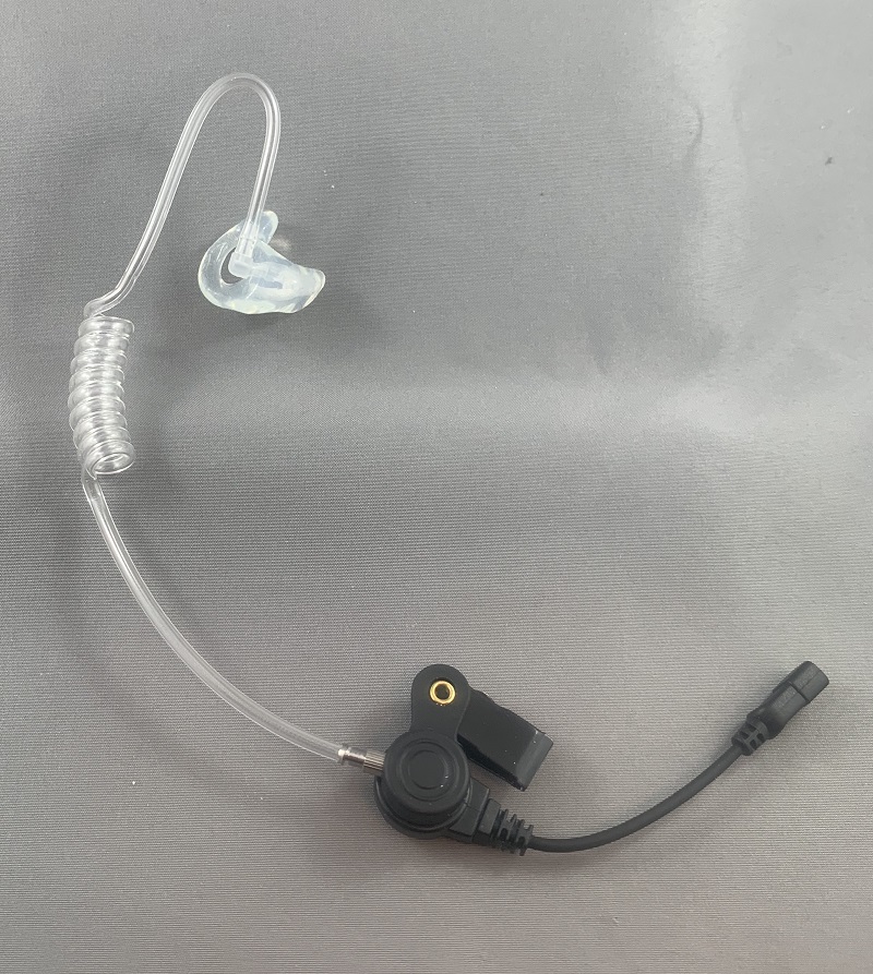 Presenters Earmold with tube and speaker fitted